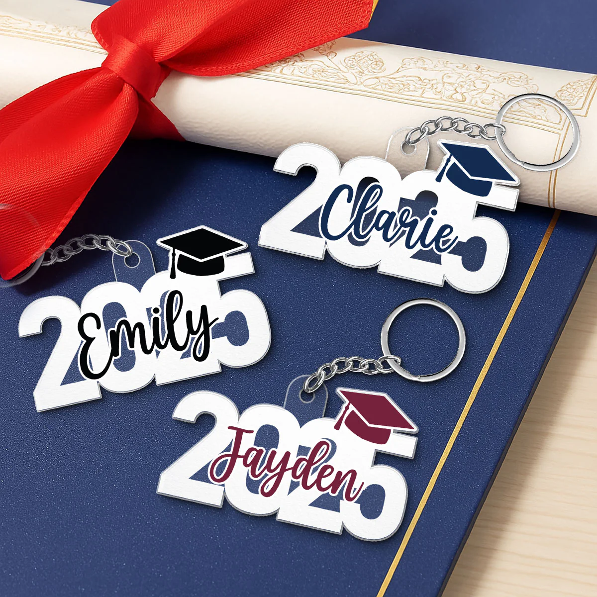 2025 Graduation Senior Custom Name Personalized Acrylic Keychain - Image 5
