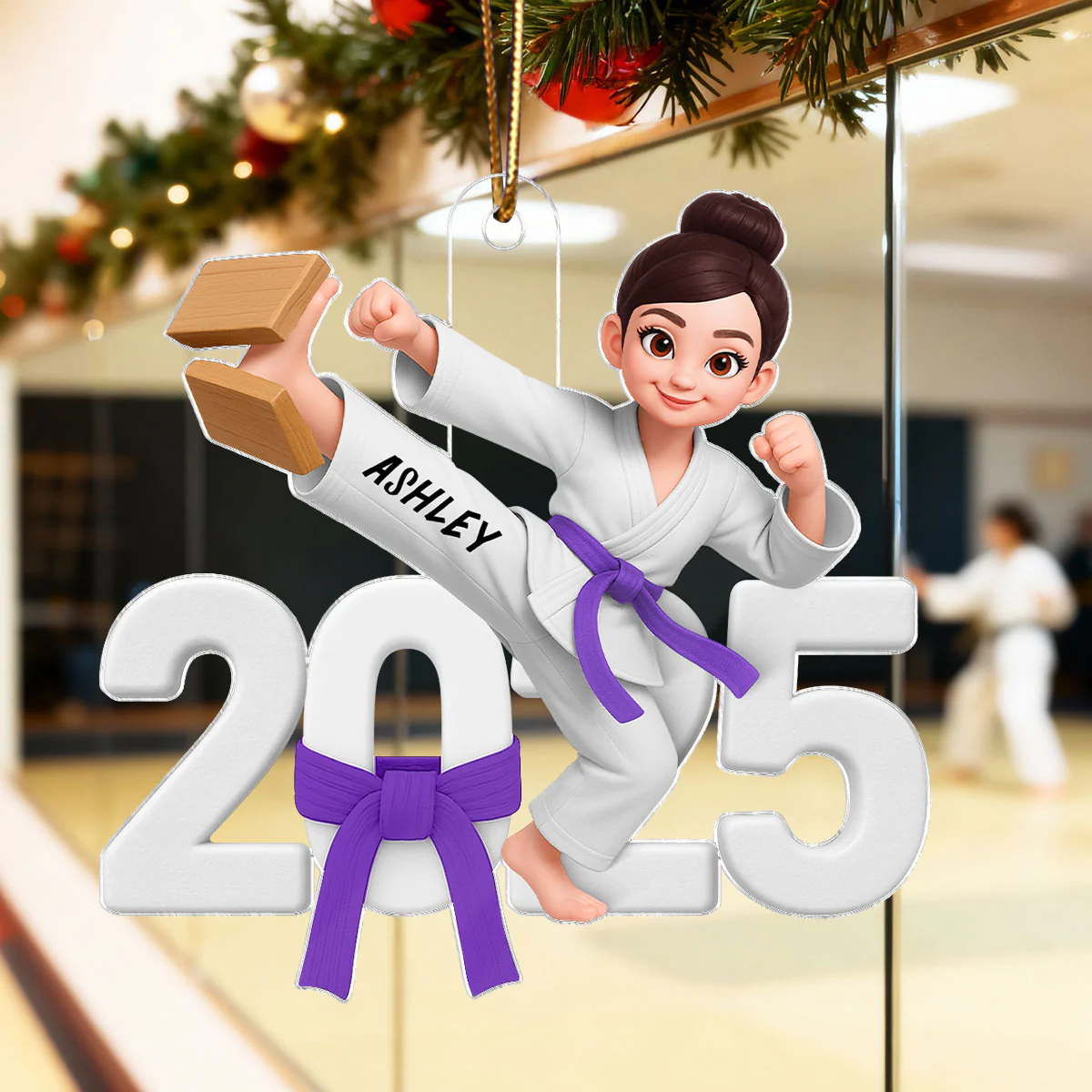 2025 Karate Boy Girl - Personalized Acrylic Ornament - Christmas Gift for Daughter, for Son - Image 5