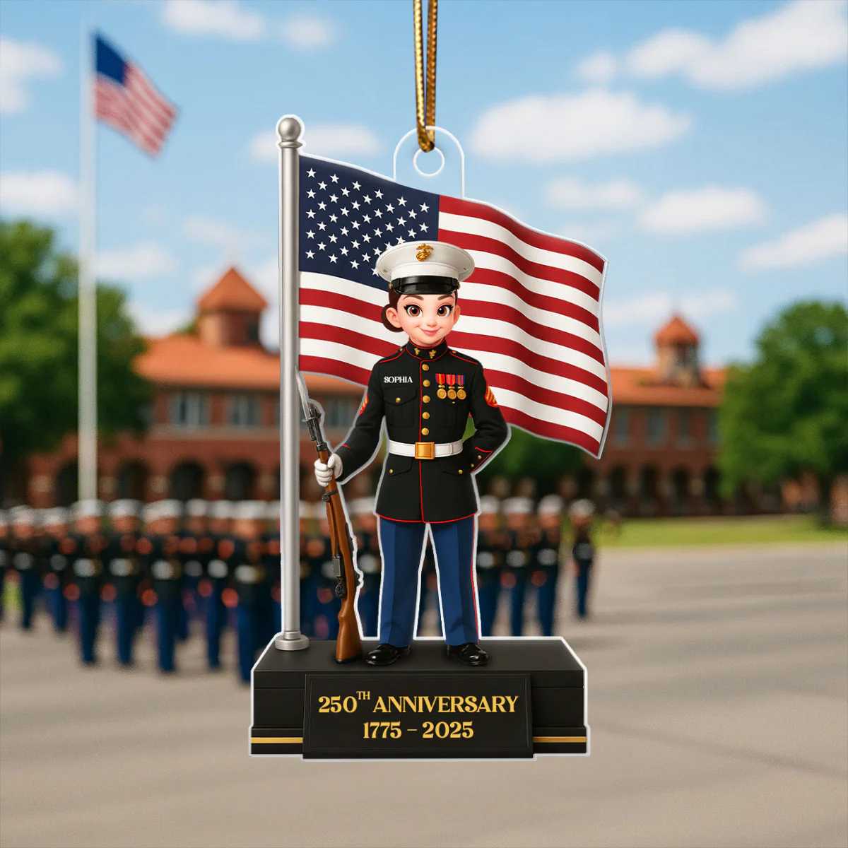 250TH Anniversary of The Marines - Personalized Acrylic Ornament - Unique Anniversary Gift For The Marines - Image 5