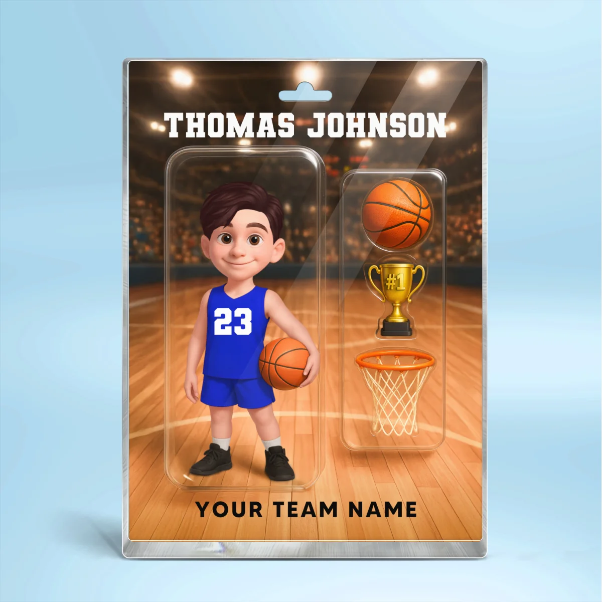 3D Effect Basketball Custom Figure Style - Personalized Acrylic Block Plaque - Christmas Gift For Basketball Players - Image 9