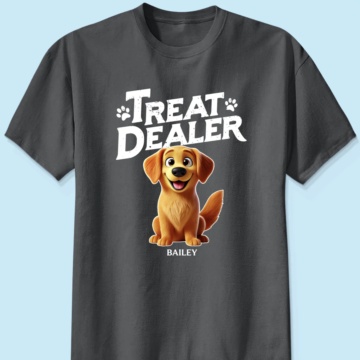 3D Effect Cartoon Dog Treat Dealer Personalized Shirt, Gift For Dog Lovers - Image 10