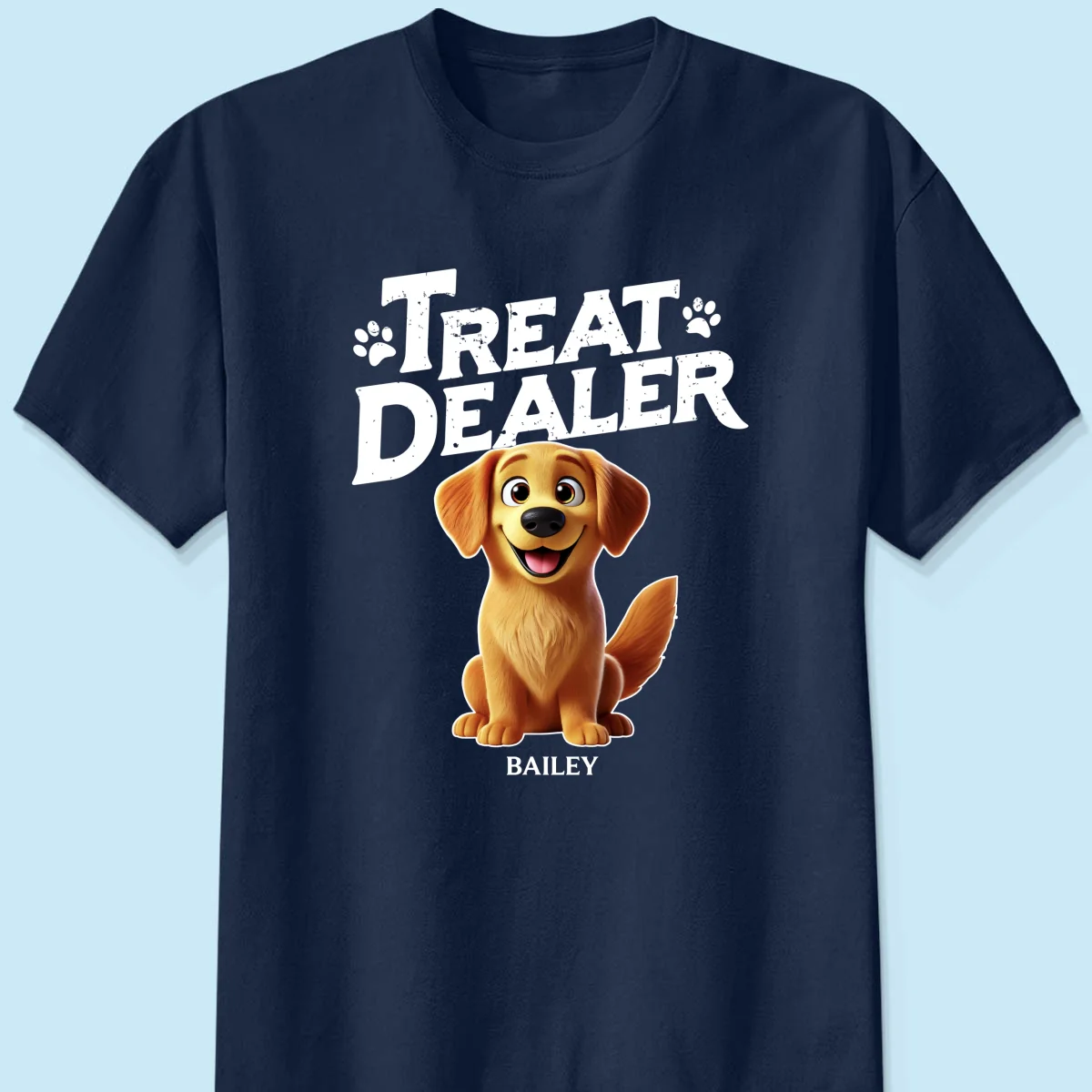 3D Effect Cartoon Dog Treat Dealer Personalized Shirt, Gift For Dog Lovers - Image 11