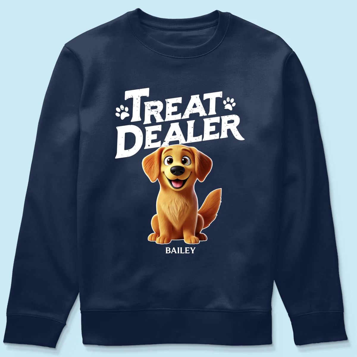 3D Effect Cartoon Dog Treat Dealer Personalized Shirt, Gift For Dog Lovers - Image 19