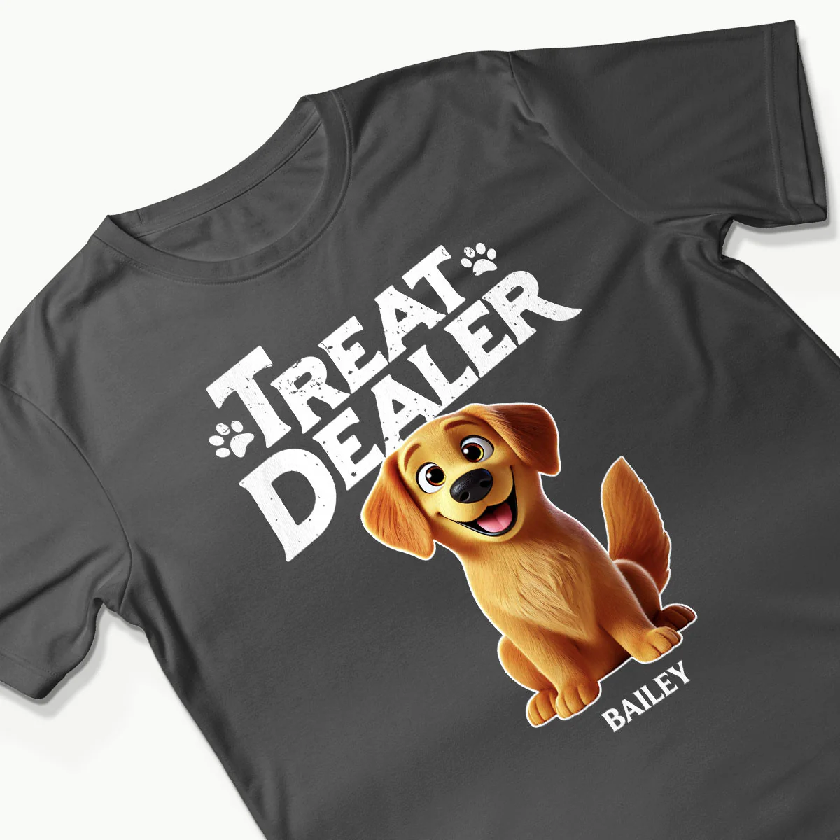 3D Effect Cartoon Dog Treat Dealer Personalized Shirt, Gift For Dog Lovers - Image 6
