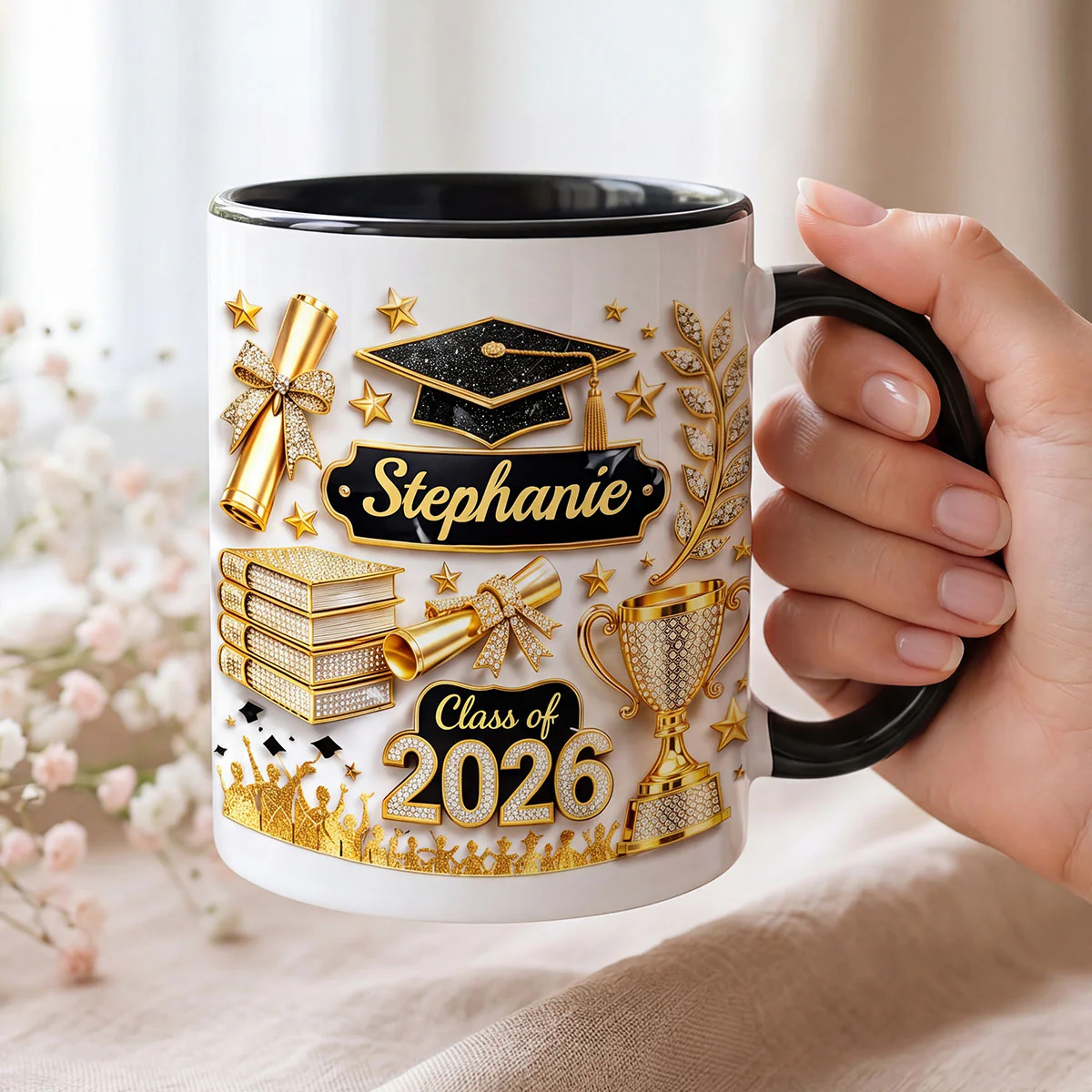 Class Of Graduation - Personalized Mug - Graduation Gift, Keepsake For Daughter, Granddaughter - Image 2