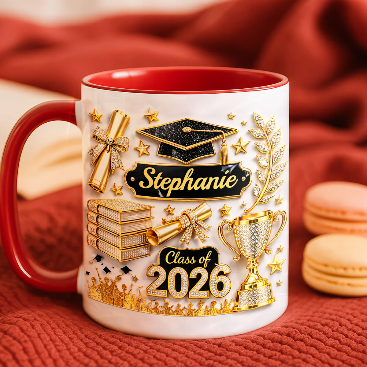 Class Of Graduation - Personalized Mug - Graduation Gift, Keepsake For Daughter, Granddaughter - Image 4