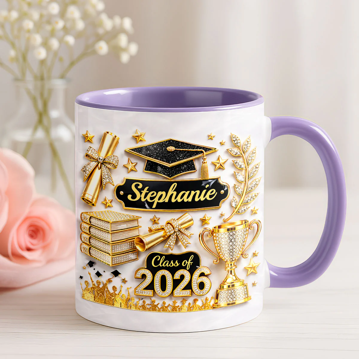 Class Of Graduation - Personalized Mug - Graduation Gift, Keepsake For Daughter, Granddaughter - Image 5