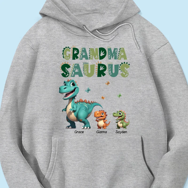 3D Effect Cute Dinosaurs Grandmasaurus Mamasaurus Personalized Shirt| Appreciation Gift, Birthday Gift For Mom, Grandma - Image 22