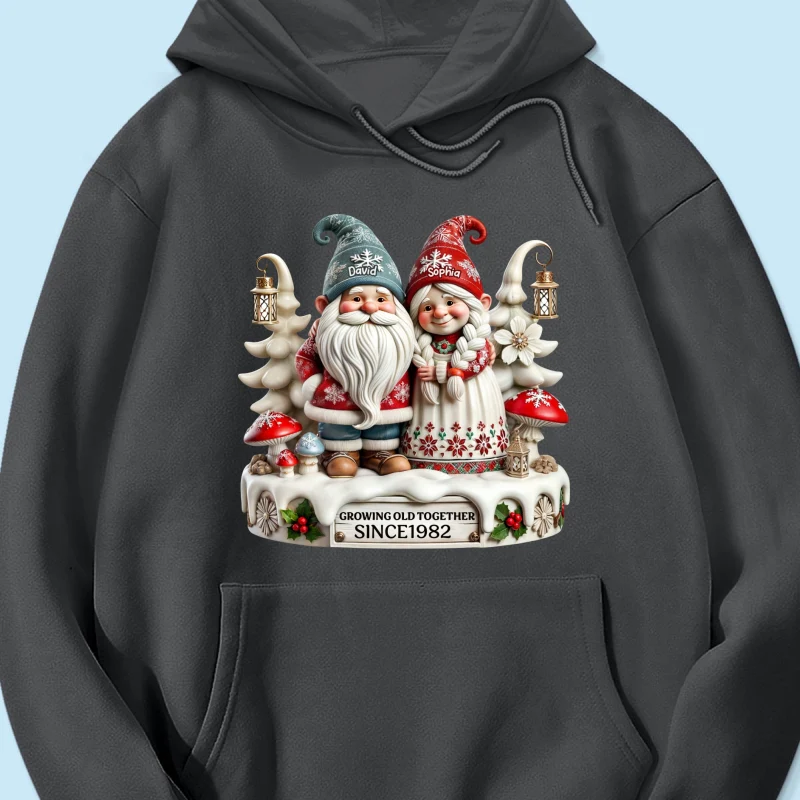 3D Effect Gnome Couple Together Christmas Personalized Shirt, Heartfelt Gift For Couple, For Him, For Her, Husband, Wife - Image 18