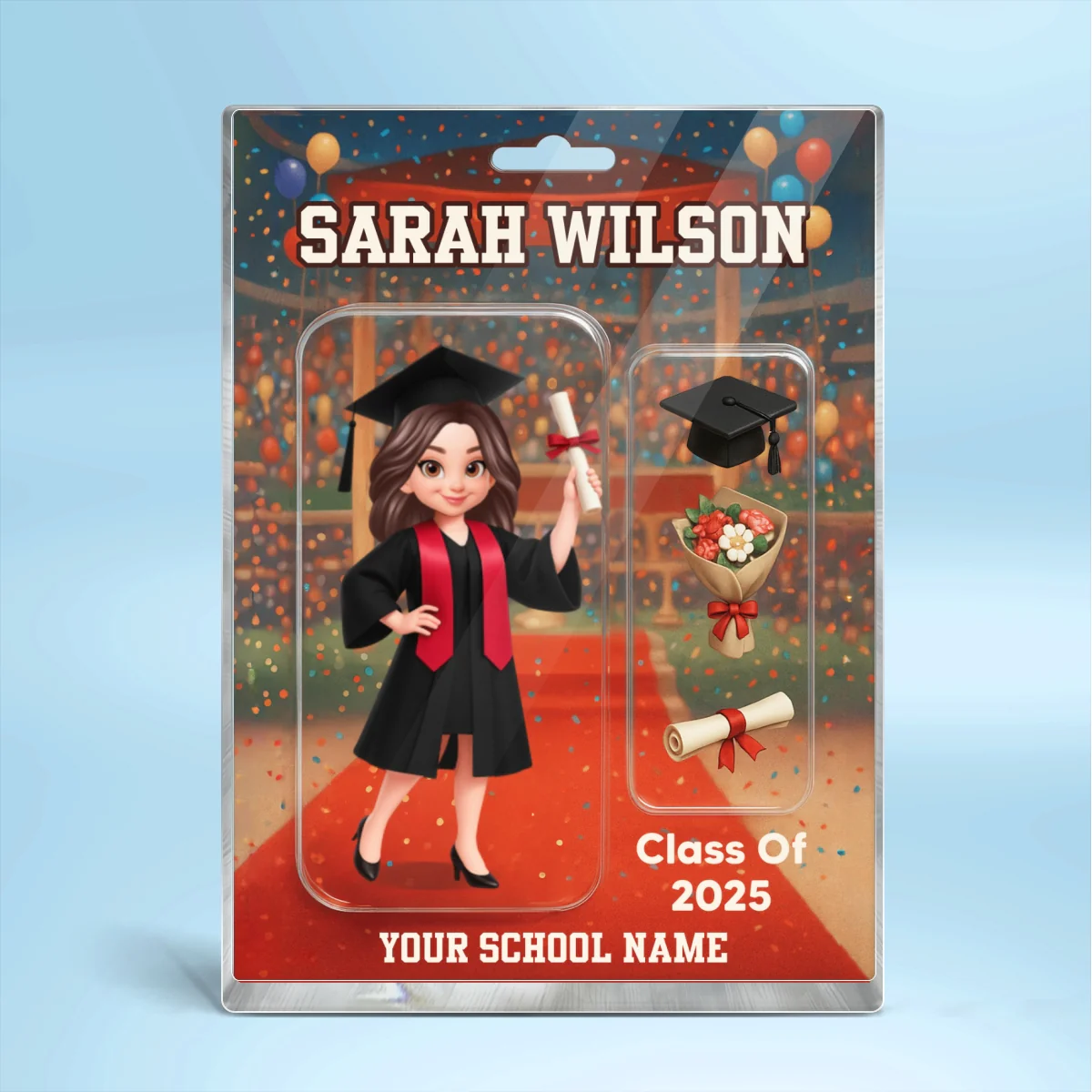 3D Effect Graduation Custom Figure Style - Personalized Acrylic Block Plaque - Christmas Gift For Graduates - Image 10