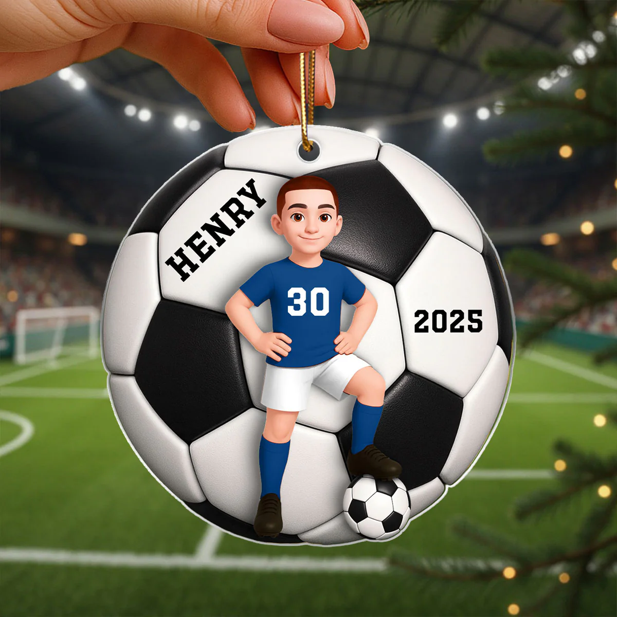 3D Effect Sport Boy Girl - Personalized Acrylic Ornament - Christmas Gift For Daughter For Son - Image 10