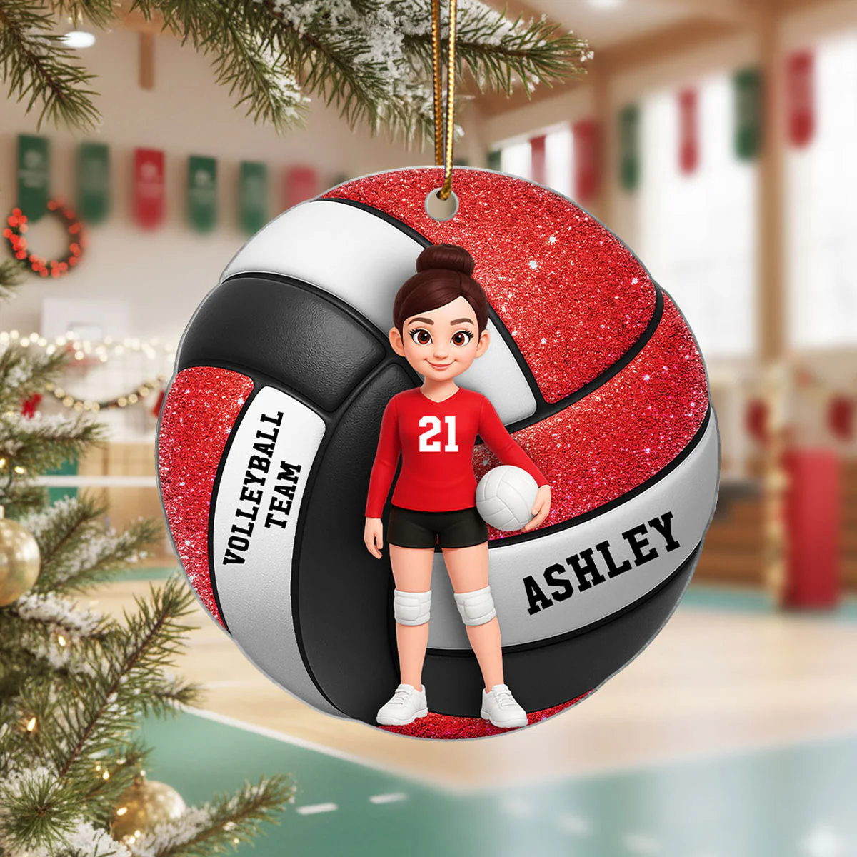 3D Effect Sport Boy Girl - Personalized Acrylic Ornament - Christmas Gift For Daughter For Son - Image 6