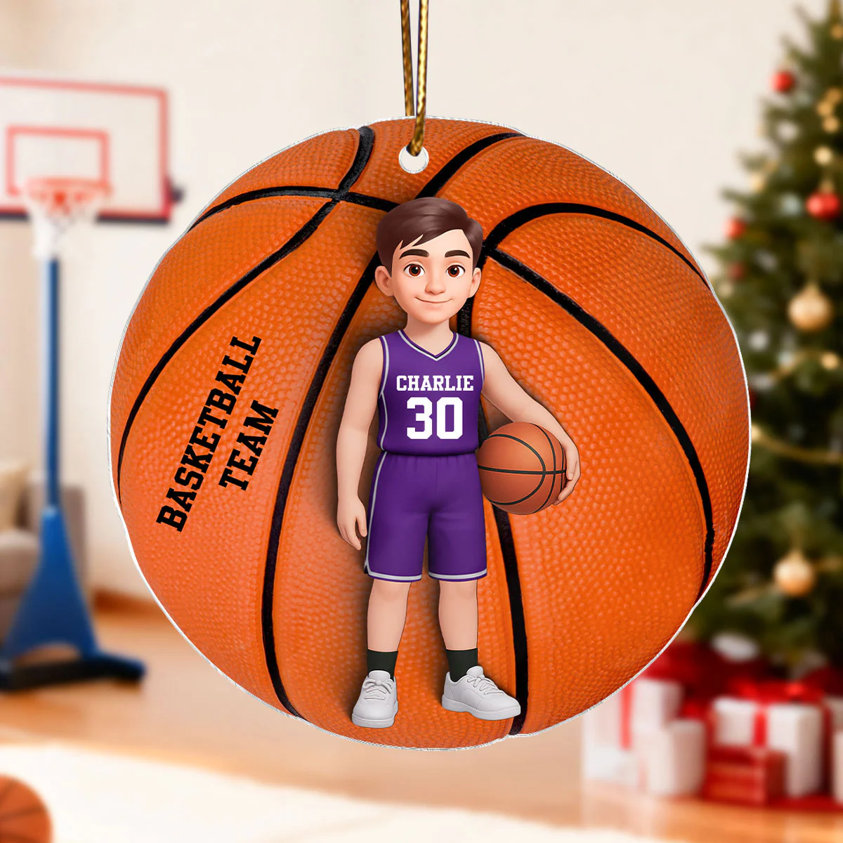 3D Effect Sport Boy Girl - Personalized Acrylic Ornament - Christmas Gift For Daughter For Son - Image 9