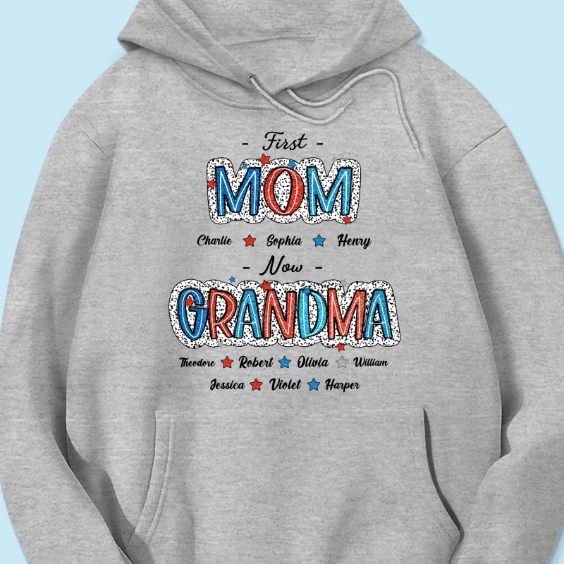 4th Of July First Mom Now Grandma Personalized Shirt - Image 16