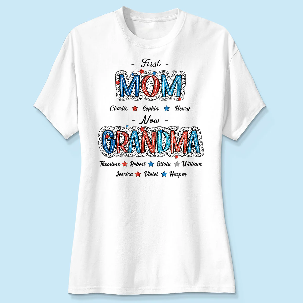 4th Of July First Mom Now Grandma Personalized Shirt - Image 4