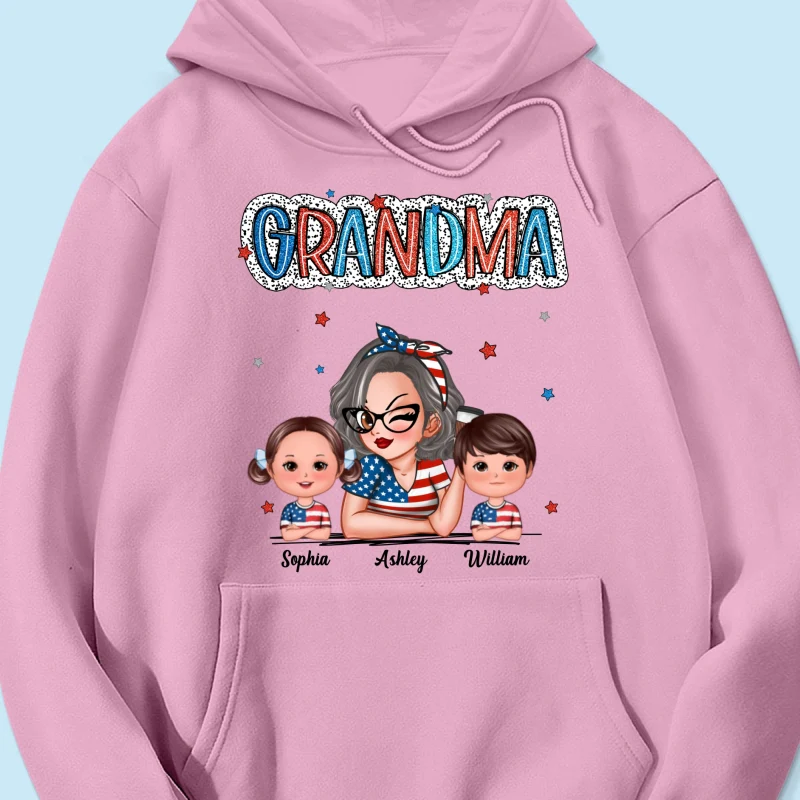 4th Of July Grandma And Grandkids Personalized Shirt, America Independence Day - Image 22