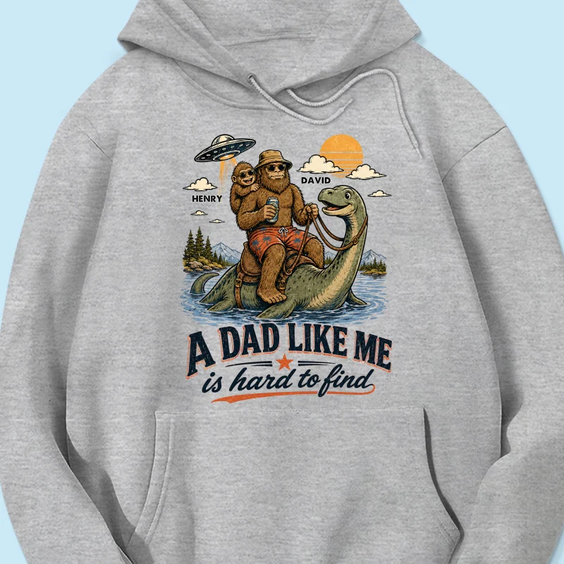 A Dad Like Me is Hard to Find Bigfoot Riding Monster - Personalized Shirt - Father's Day Gift for Dad, Husband - Image 19