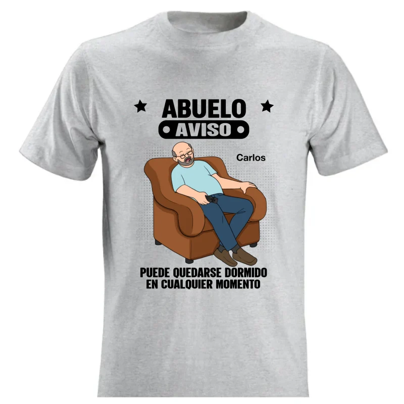 Abuelo Warning May Nap Suddenly At Any Time - Personalized Shirt - Spanish Version Funny Father's Day Gift For Husband, Dad, Grandpa - Image 10