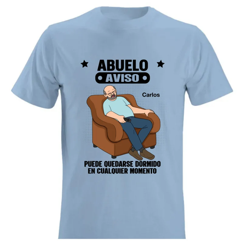 Abuelo Warning May Nap Suddenly At Any Time - Personalized Shirt - Spanish Version Funny Father's Day Gift For Husband, Dad, Grandpa - Image 11