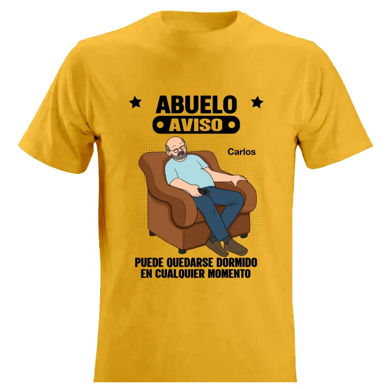 Abuelo Warning May Nap Suddenly At Any Time - Personalized Shirt - Spanish Version Funny Father's Day Gift For Husband, Dad, Grandpa - Image 12