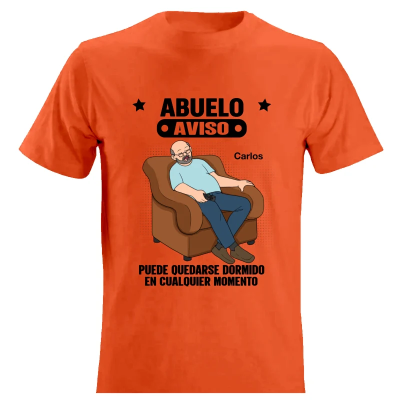 Abuelo Warning May Nap Suddenly At Any Time - Personalized Shirt - Spanish Version Funny Father's Day Gift For Husband, Dad, Grandpa - Image 13