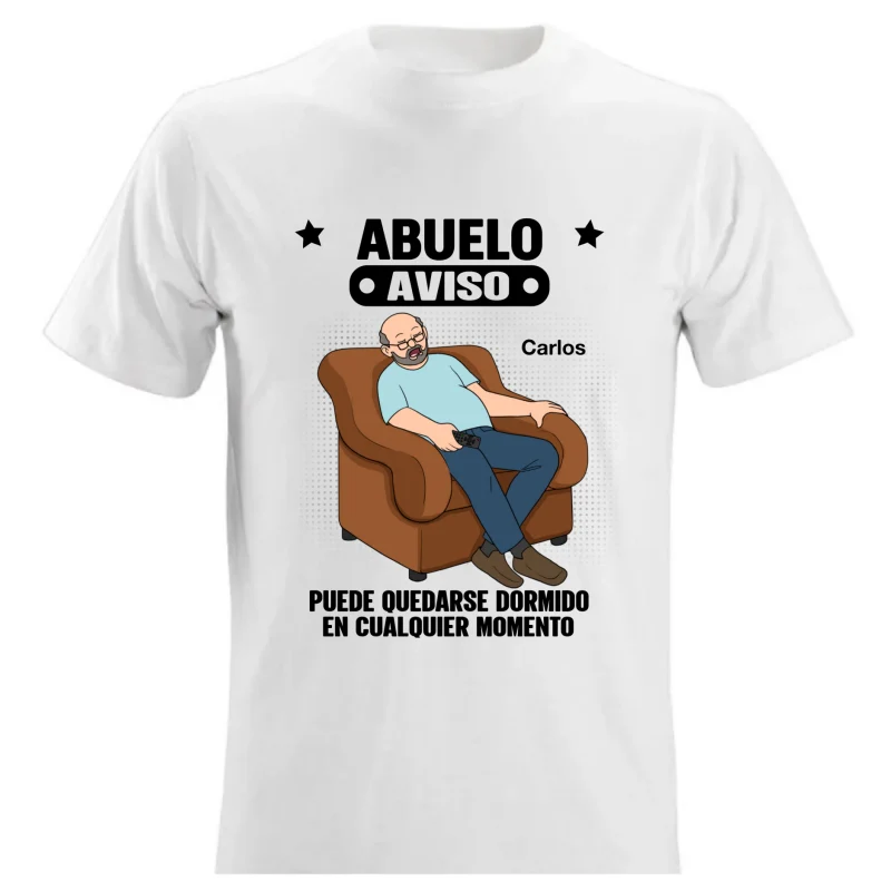 Abuelo Warning May Nap Suddenly At Any Time - Personalized Shirt - Spanish Version Funny Father's Day Gift For Husband, Dad, Grandpa - Image 16