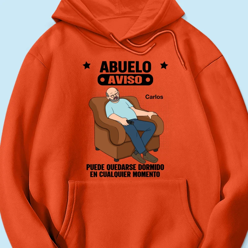 Abuelo Warning May Nap Suddenly At Any Time - Personalized Shirt - Spanish Version Funny Father's Day Gift For Husband, Dad, Grandpa - Image 17