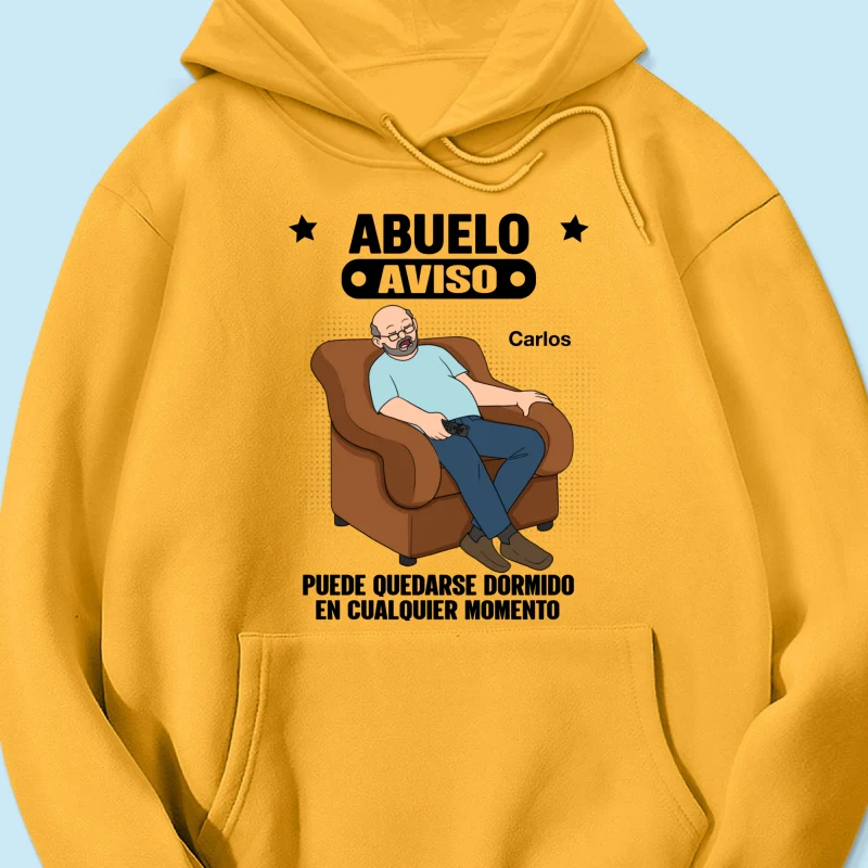 Abuelo Warning May Nap Suddenly At Any Time - Personalized Shirt - Spanish Version Funny Father's Day Gift For Husband, Dad, Grandpa - Image 21