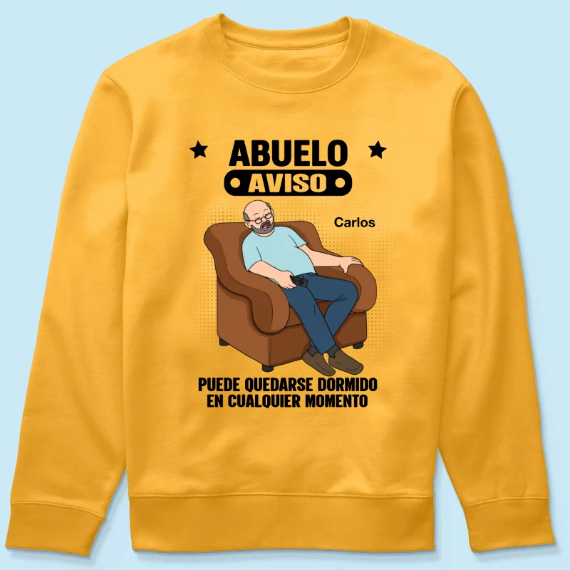 Abuelo Warning May Nap Suddenly At Any Time - Personalized Shirt - Spanish Version Funny Father's Day Gift For Husband, Dad, Grandpa - Image 25