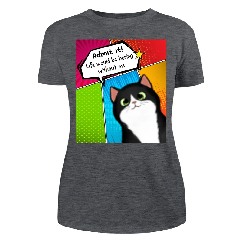 Admit It Life Would Be Boring Without Us Dog Cat Pop Art Frame Personalized Shirt - Image 10