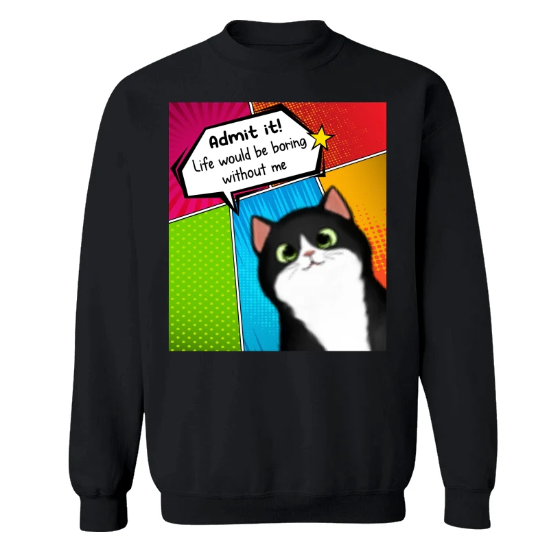 Admit It Life Would Be Boring Without Us Dog Cat Pop Art Frame Personalized Shirt - Image 14