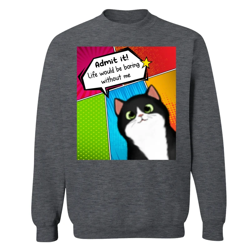 Admit It Life Would Be Boring Without Us Dog Cat Pop Art Frame Personalized Shirt - Image 16