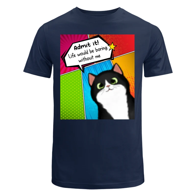 Admit It Life Would Be Boring Without Us Dog Cat Pop Art Frame Personalized Shirt - Image 6