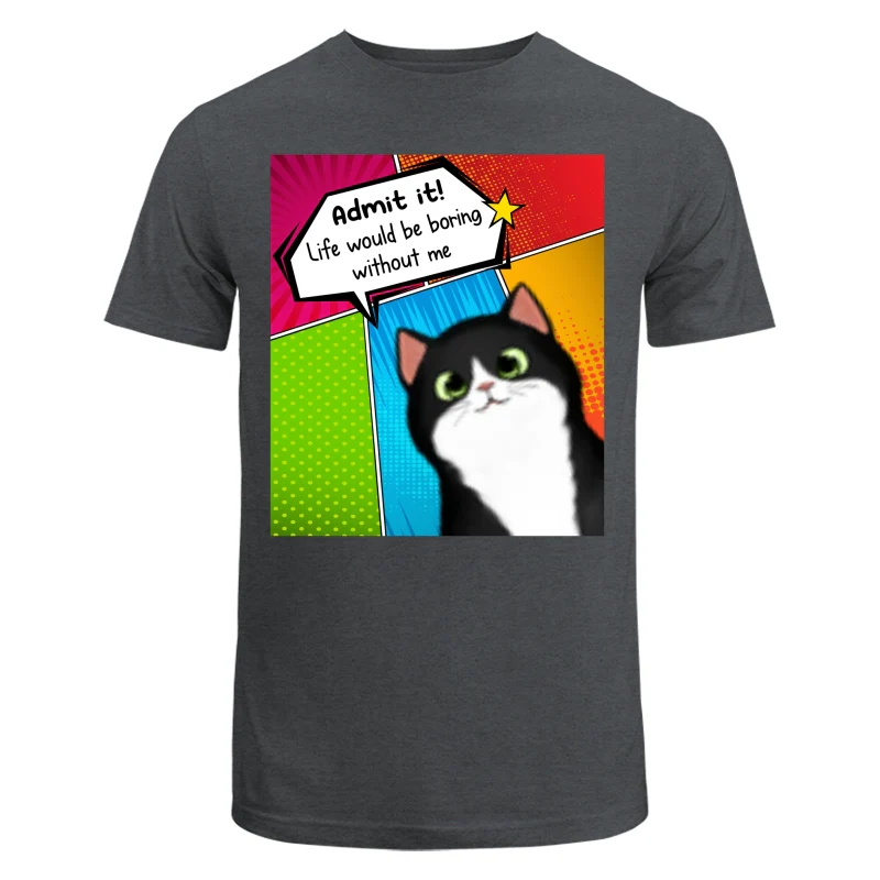 Admit It Life Would Be Boring Without Us Dog Cat Pop Art Frame Personalized Shirt - Image 7