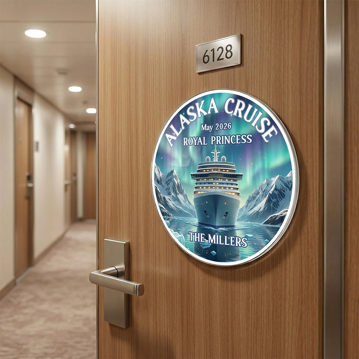 Alaska Cruise Custom Name - Personalized Cruise Cabin Door Magnet - Cruise Trip Keepsake - Image 6