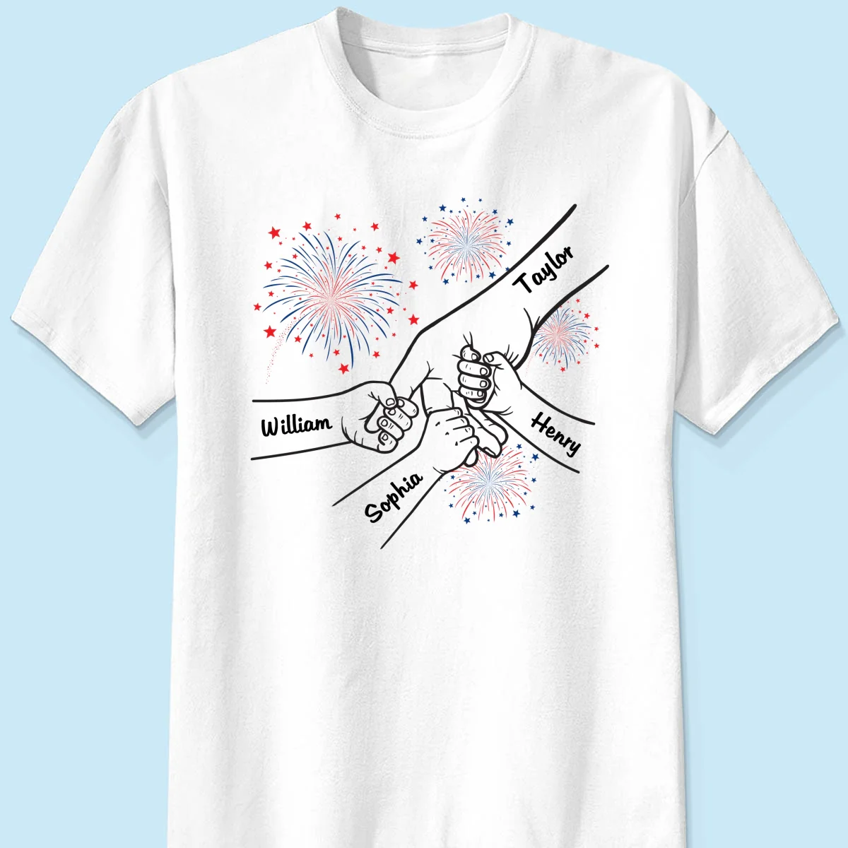 All American Dad Mom 4th Of July Independence Day Personalized Shirt - Image 8