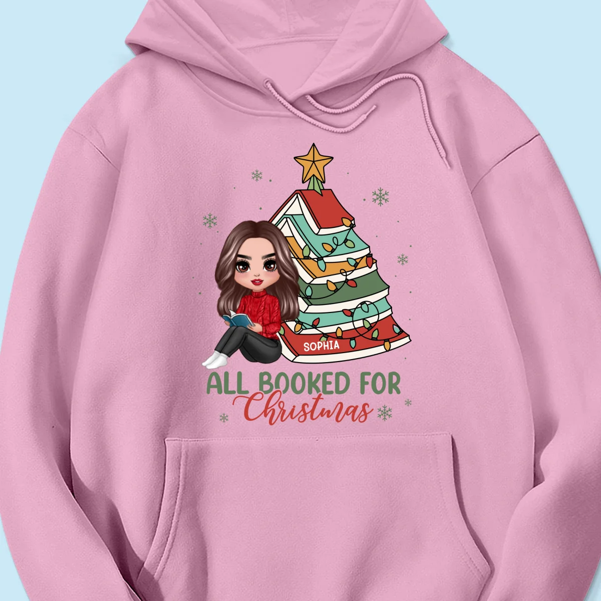 All Booked For Christmas Personalized Shirt For Book Lovers, Christmas Book Tree Shirt - Image 17