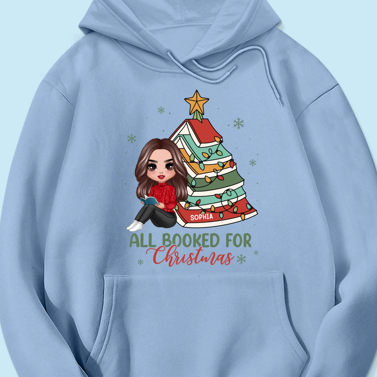 All Booked For Christmas Personalized Shirt For Book Lovers, Christmas Book Tree Shirt - Image 18