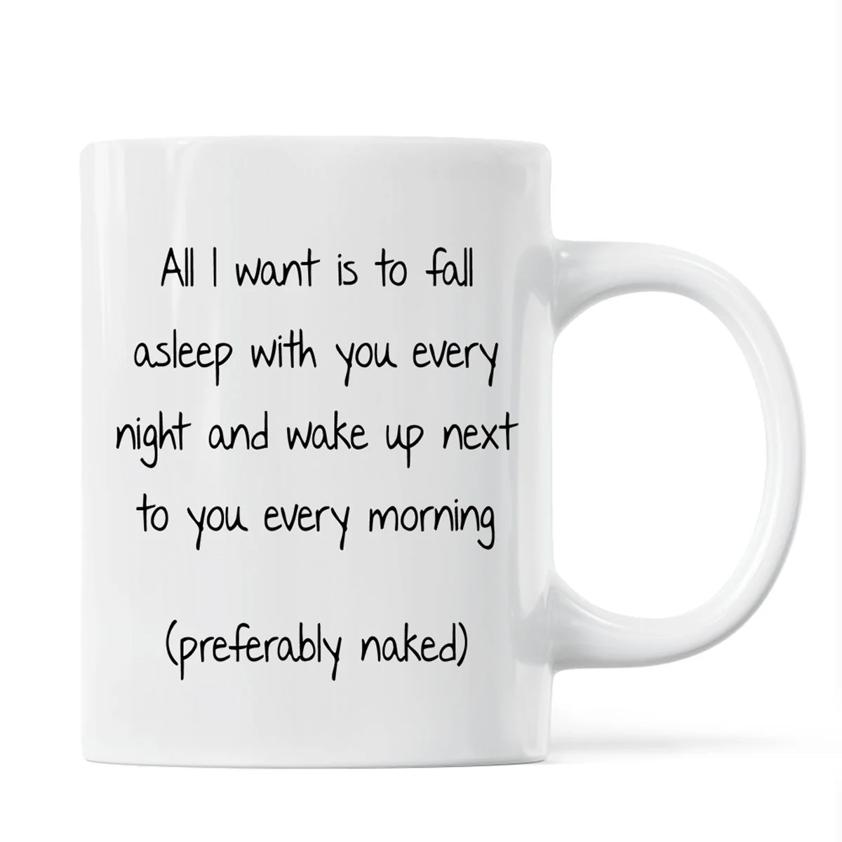 All I Want Is To Fall Asleep With You Valentine‘s Couple Personalized Mug - Image 3