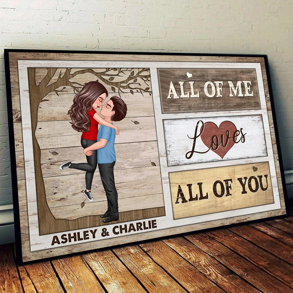 All Of Me Loves All Of You Gift For Him Her Personalized Poster - Image 2