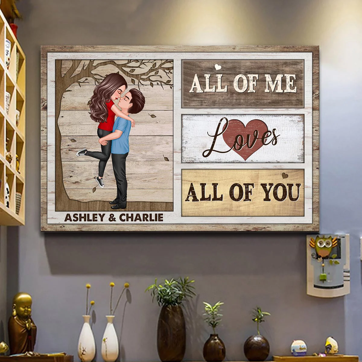 All Of Me Loves All Of You Gift For Him Her Personalized Poster - Image 4