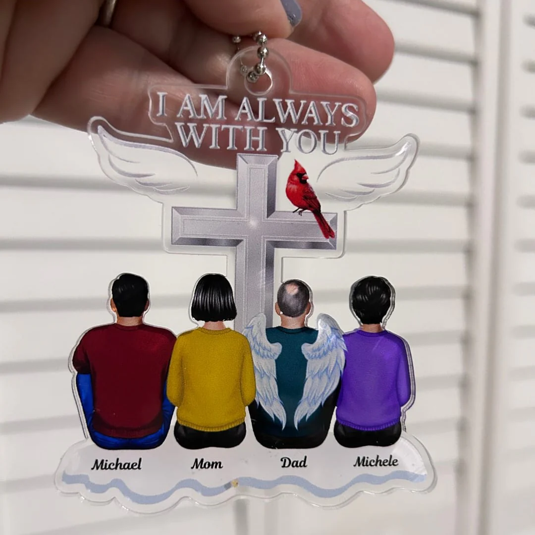 Always With You Family Memorial Keepsake - Personalized Acrylic Ornament - Image 7