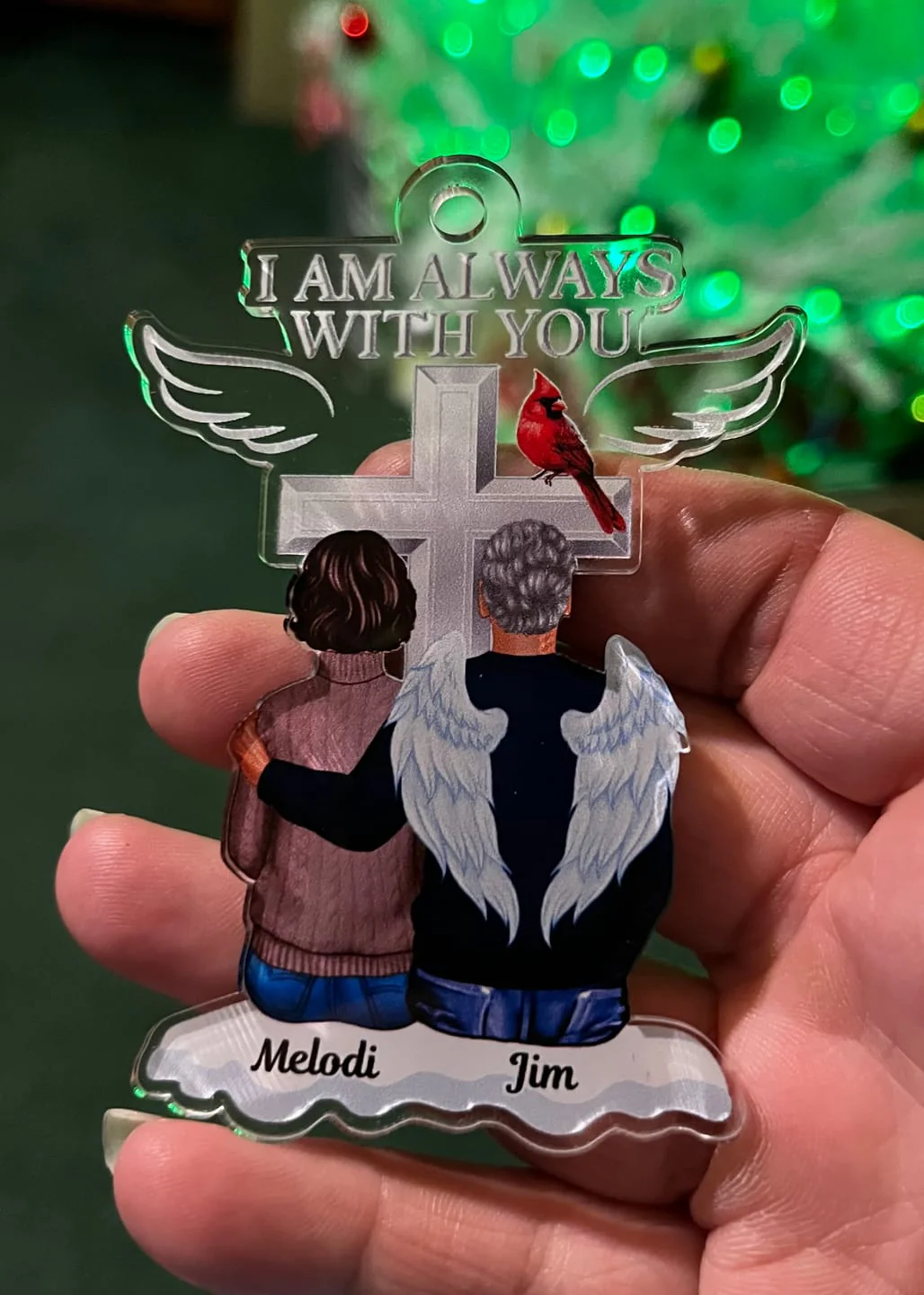 Always With You Family Memorial Keepsake - Personalized Acrylic Ornament - Image 9