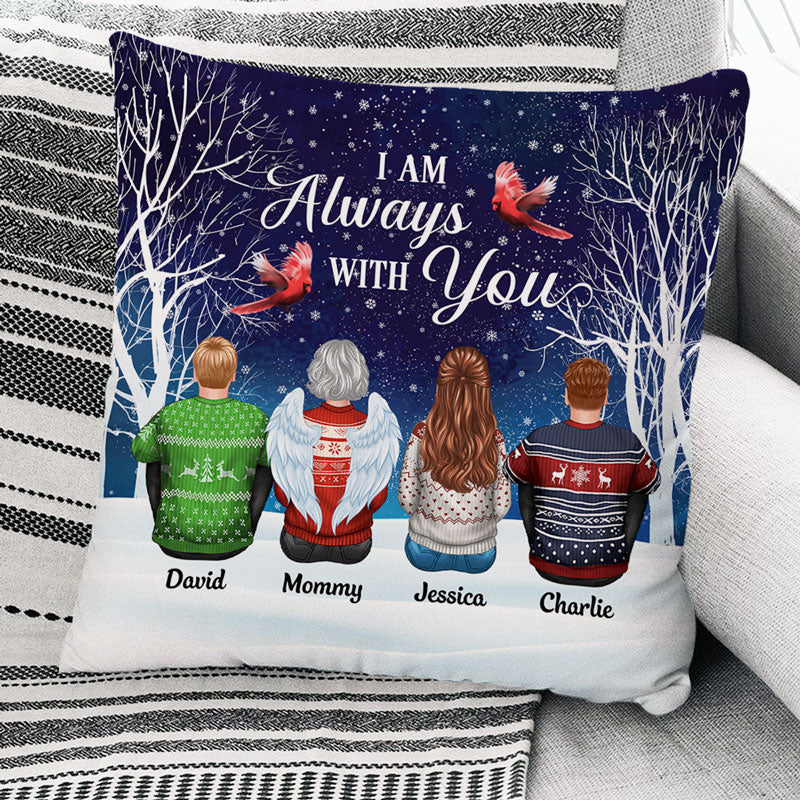 Always With You Family Memorial Snow Personalized Pillow (Insert Included) - Image 2
