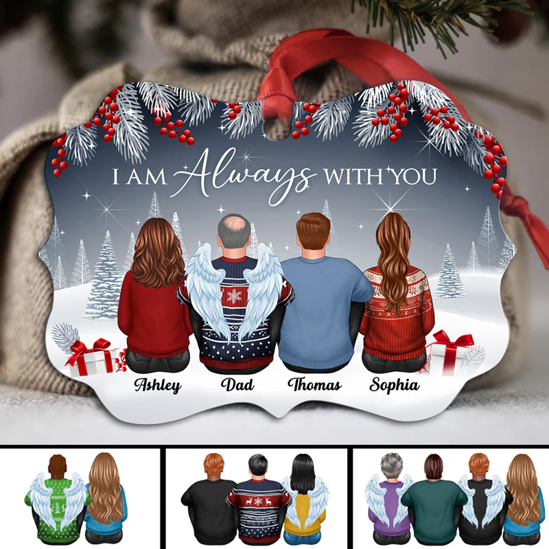 Always With You Memorial Berry Tree Personalized Christmas Ornament - Image 2
