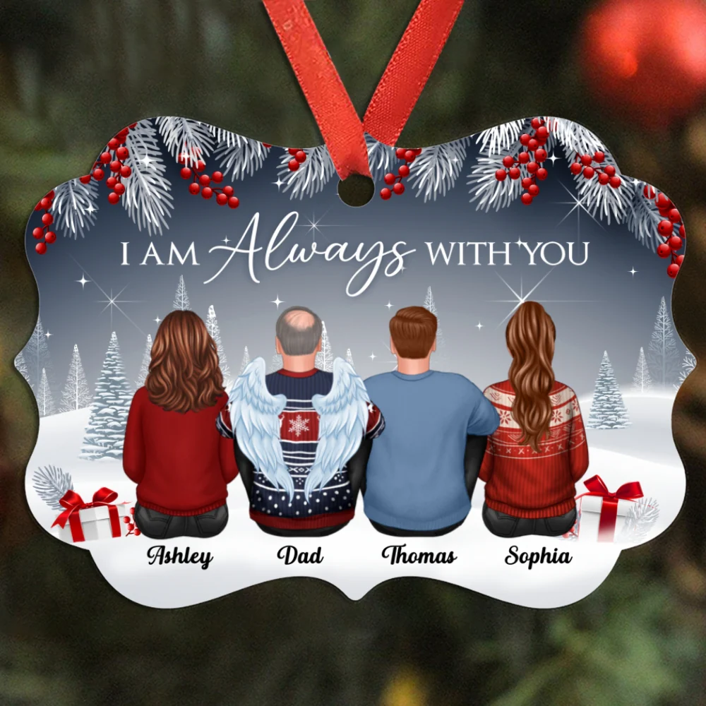 Always With You Memorial Berry Tree Personalized Christmas Ornament - Image 4