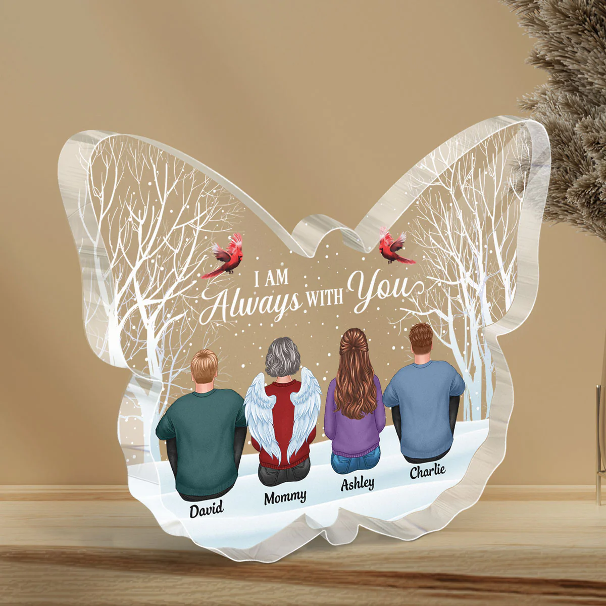 Always With You Memorial - Personalized Acrylic Block Plaque