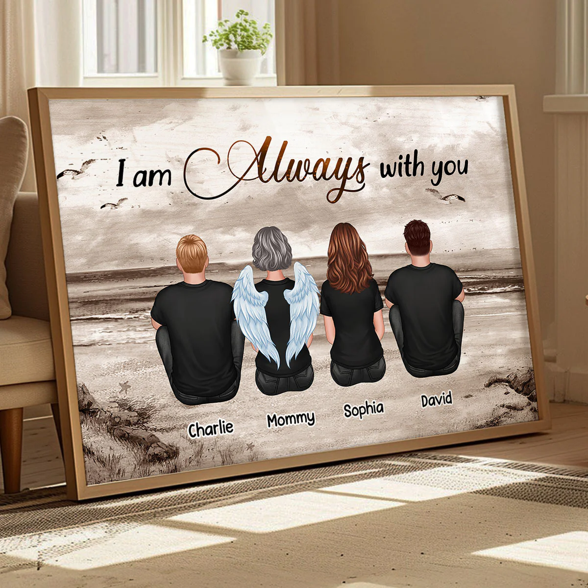 Always With You Sky Family Members, Memorial - Personalized Poster - Image 10