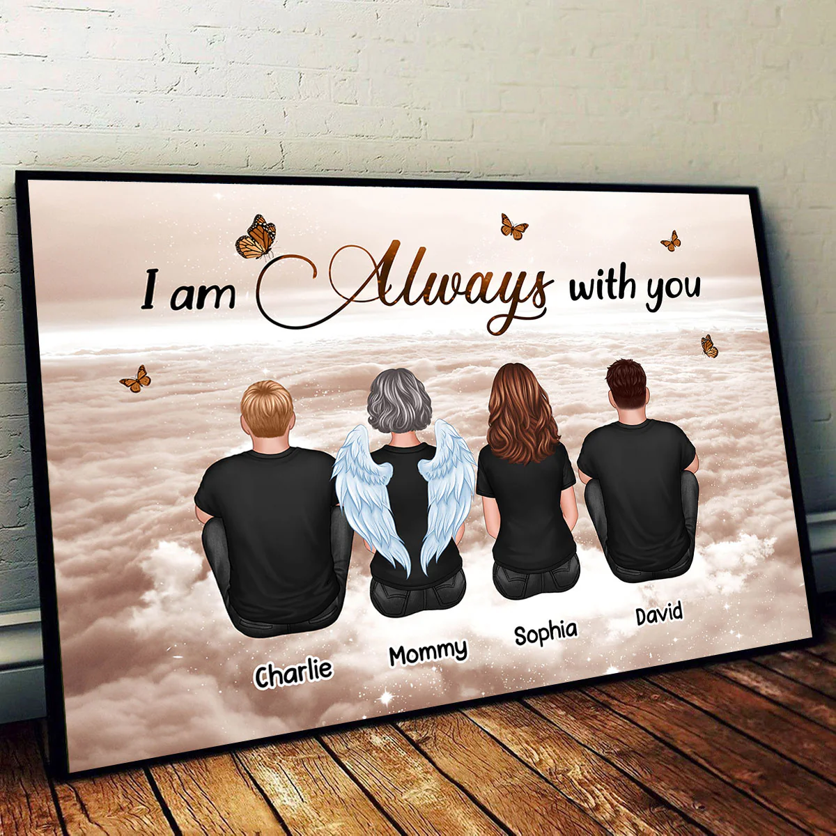 Always With You Sky Family Members, Memorial - Personalized Poster - Image 3