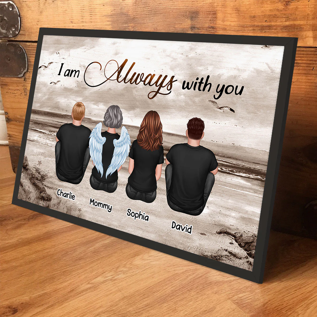 Always With You Sky Family Members, Memorial - Personalized Poster - Image 4